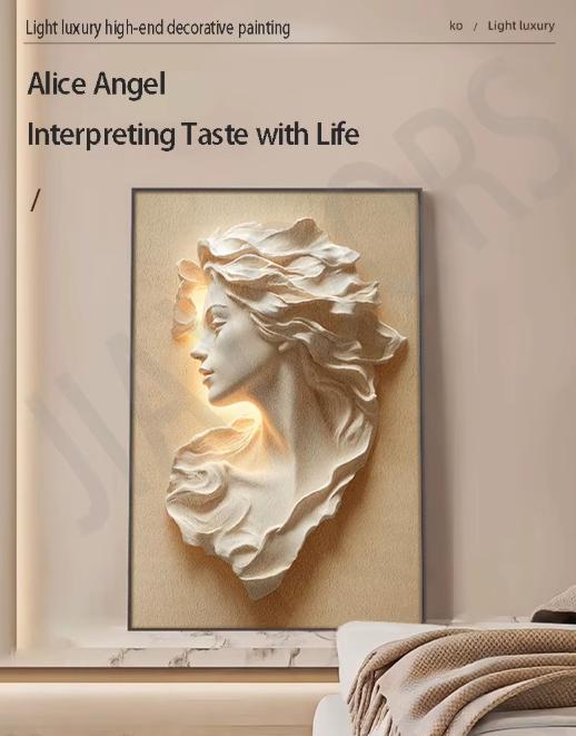 Modern LED-Lit Wall Art for Entrance Halls and Hallways