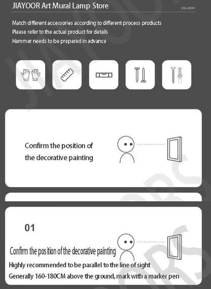 Modern LED-Lit Wall Art for Entrance Halls and Hallways