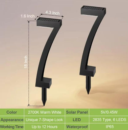 Solar LED Garden Light — IP65 Waterproof Path and Landscape Spotlight for Yards, Driveways, Walkways, and Patios