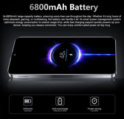 Android Smartphone – 5G Dual SIM, 7.0" HD Display, Global Version, Powerful Mobile Phone