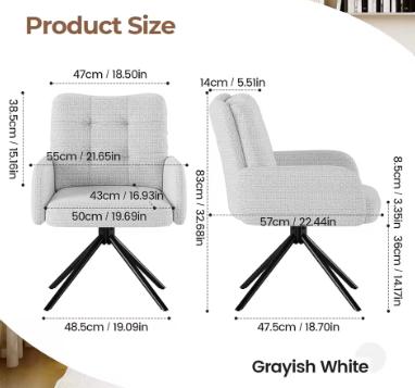 Armchair with thick padded cushions - a stylish and comfortable accent chair for any bedroom or livingroom