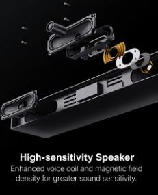 Dolby Atmos 2.1 Soundbar with Subwoofer,  Bluetooth Home Theater 3D Surround System for Smart TVs