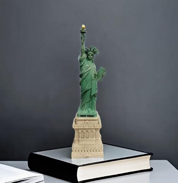 Vintage Liberty resin bust sculpture by TrendHomeDepot, featuring detailed craftsmanship and classic design.