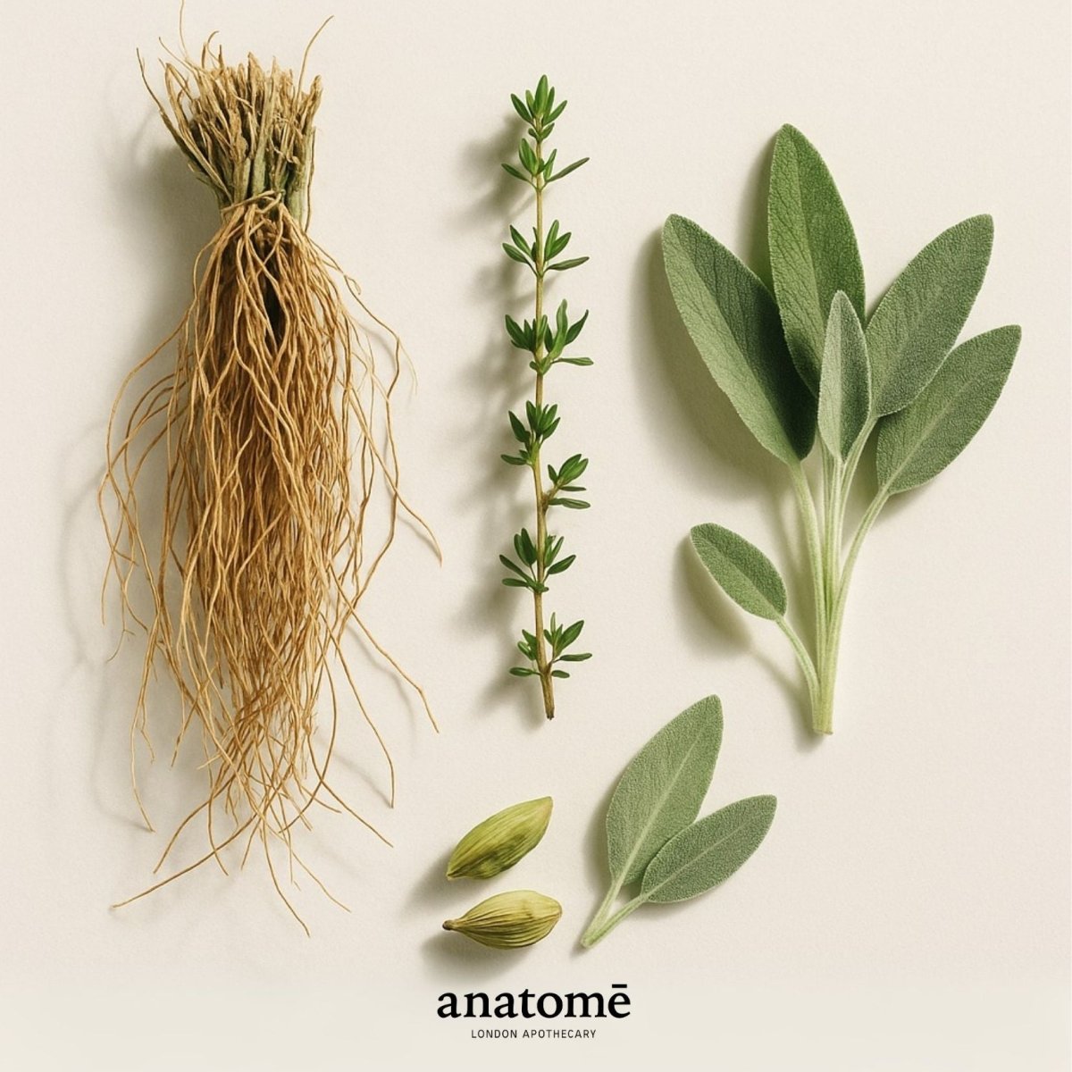 Anatomē Support Functional perfume bottle with 10ml clear glass and minimalist label, elegant and modern fragrance packaging.