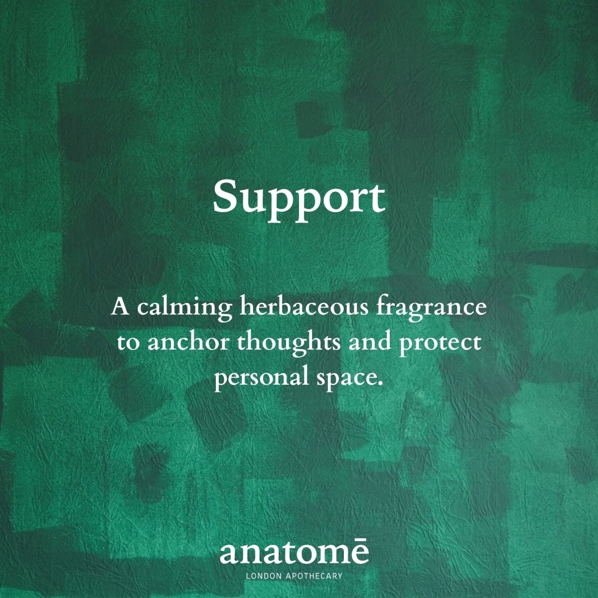 Anatomē Support Functional perfume bottle, 10ml, with sleek design and minimalist label, showcasing natural and elegant scent.