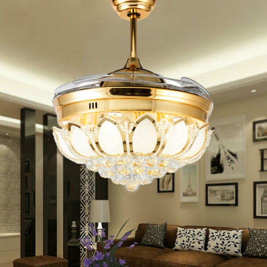Elegant ceiling light fixture by Mira Sales combining luxury lighting with smart cooling features for stylish home decor.