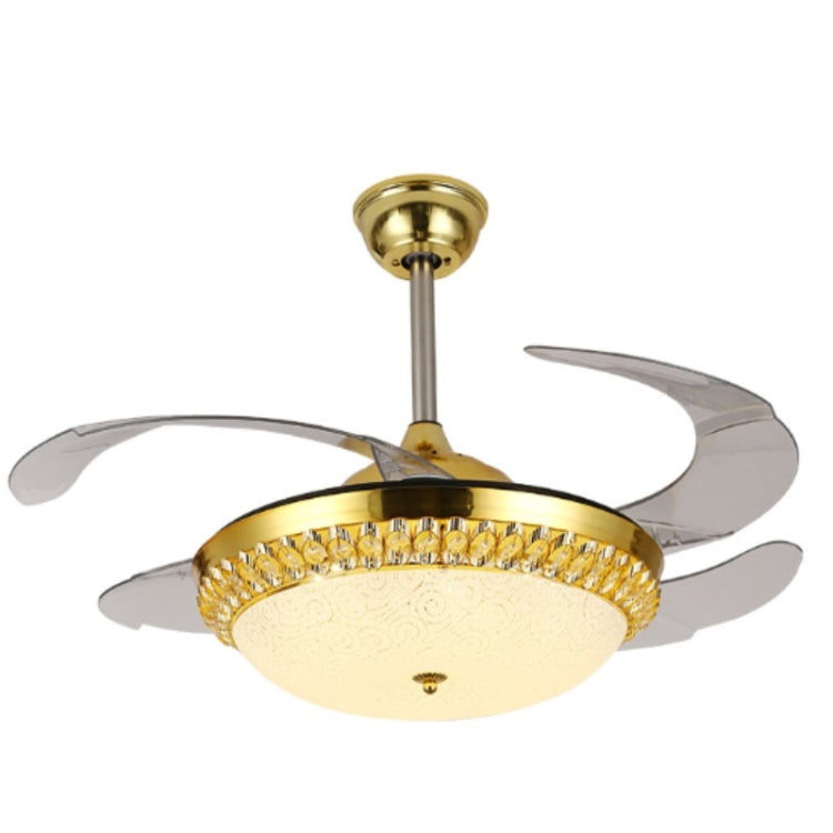 Elegant ceiling light fixture from Mira Sales combining luxury lighting with smart cooling features for modern home decor.