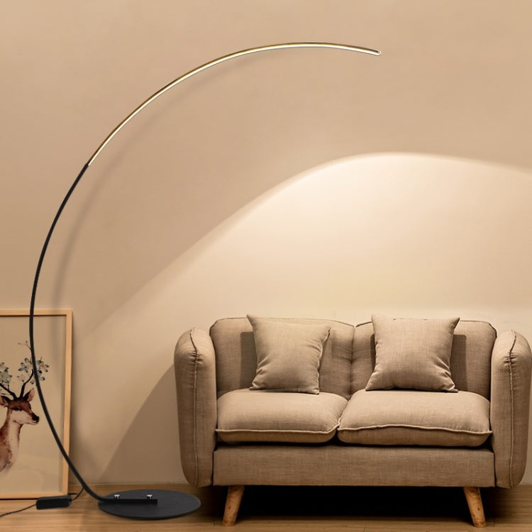 Modern Mira Sales fishing arc floor lamp with adjustable arm and remote control for reading and home lighting.