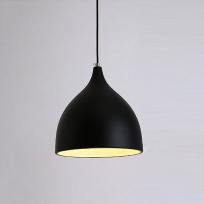 Modern single head pendant light by Mira Sales, minimalist design perfect for dining and living room illumination.