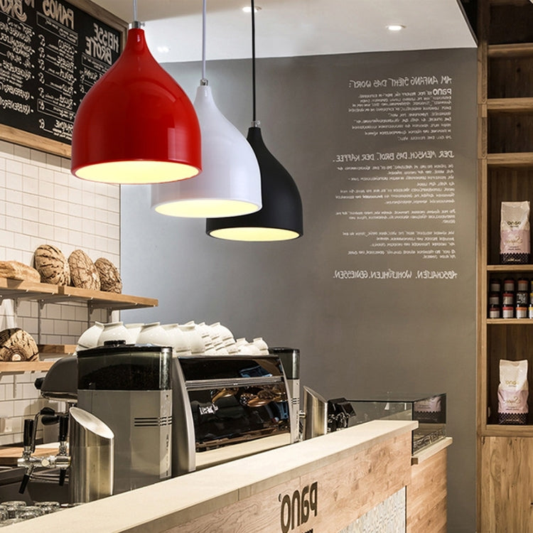 Modern single head pendant light by Mira Sales, minimalist design ideal for dining and living room lighting.