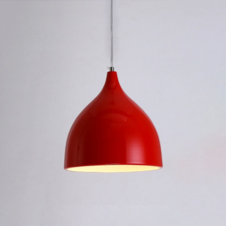Modern single head pendant light by Mira Sales, minimalist design for dining or living room illumination.