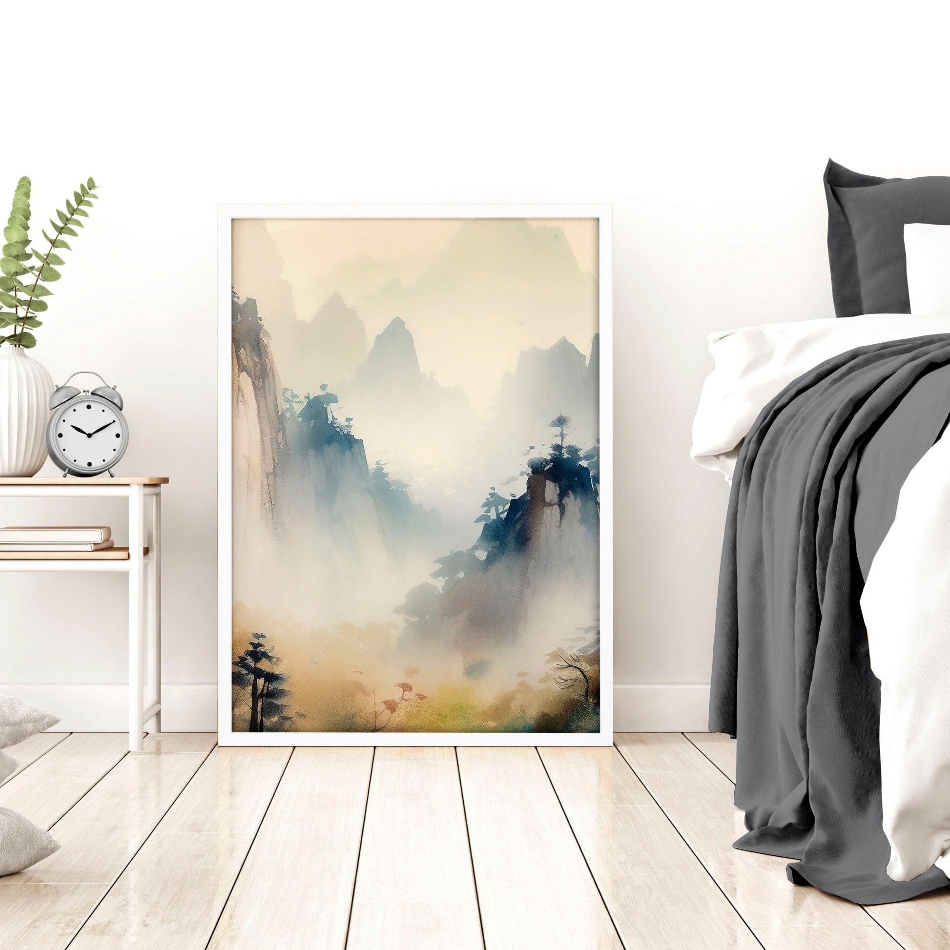 Set of 3 Asian-inspired wall art prints by About Wall Art featuring traditional Asian design elements for home decor.