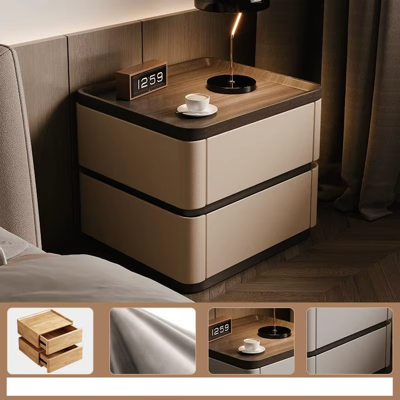 Minimalist Klassyx bedside cabinet with sleek design, featuring a smooth surface and storage drawer, made of high-quality furniture material.