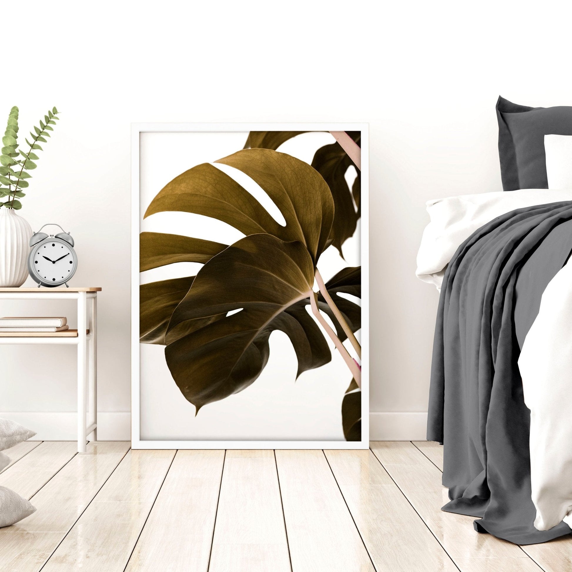 Set of 3 African wildlife bedroom wall art prints by About Wall Art featuring wildlife illustrations for home decor.