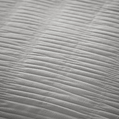 OLIVIA ROCCO Belgravia grey microfiber duvet cover set with matching pillowcases, soft, easy-care modern quilt bedding.