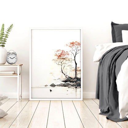 Set of three Asian-inspired Chinese wall art prints by About Wall Art, featuring traditional Chinese design elements.