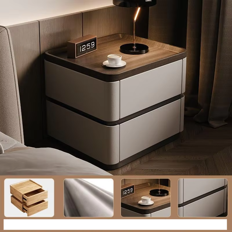 Minimalist premium bedside cabinet by Klassyx featuring a sleek wooden finish and modern design, ideal for bedroom furniture.