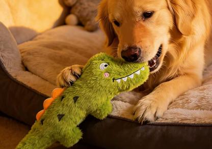 Durable crocodile rope dog toy for chewing and tugging, ideal for active dogs, from TrendHomeDepot.