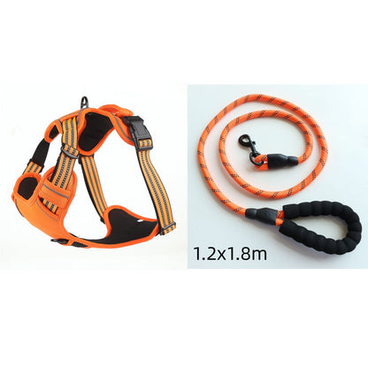 No-Pull Reflective Dog Harness | Breathable Adjustable Dog Vest