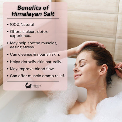Eco Bath London Lemongrass Himalayan Bath Salt 300g - Premium Himalayan Salt Infused with Lemongrass & Calendula
