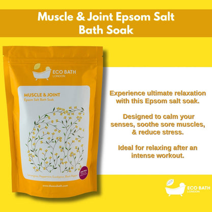 Eco Bath London Muscle and Joint Epsom Salt Bath Soak - Pouch | 500g & 1000g