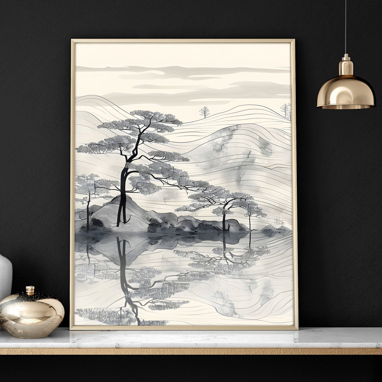 Set of 3 framed wall art prints by About Wall Art, ideal for living room decor, featuring modern and stylish design.