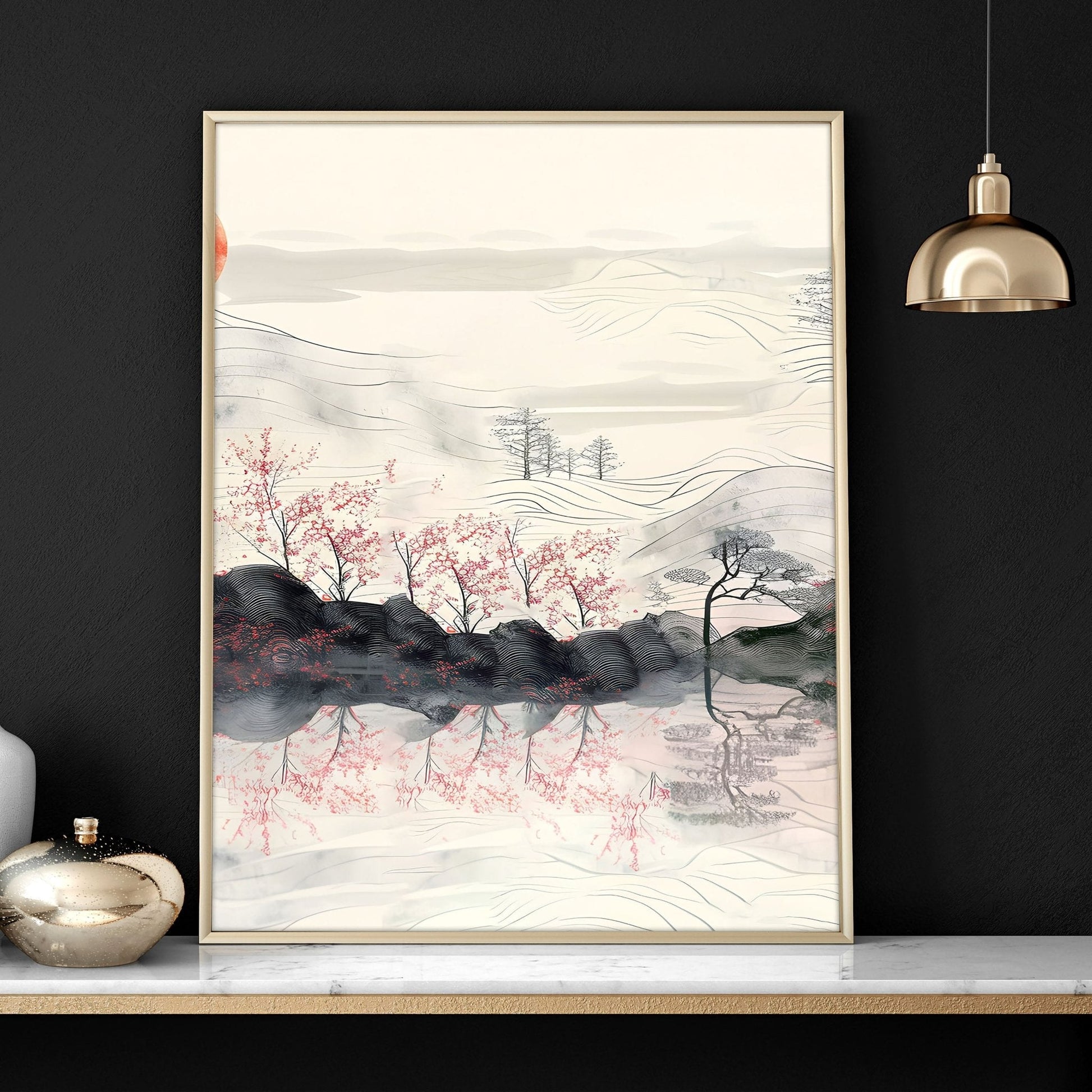 Set of 3 framed wall art prints for living room by About Wall Art, featuring modern decorative posters in stylish frames.