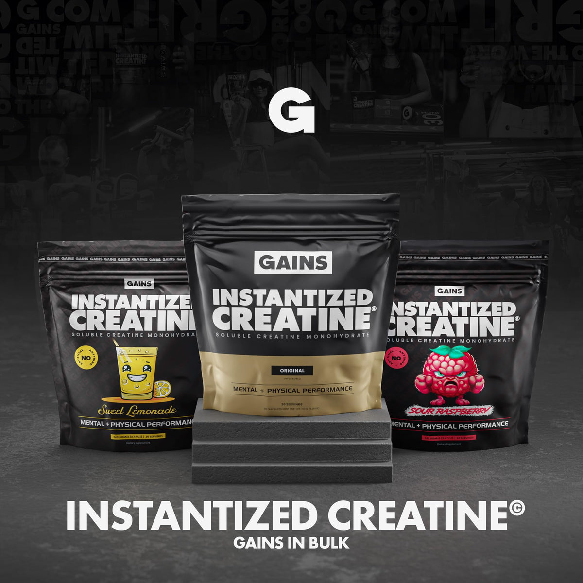 Gains In Bulk Instantized Creatine Monohydrate 30 Servings