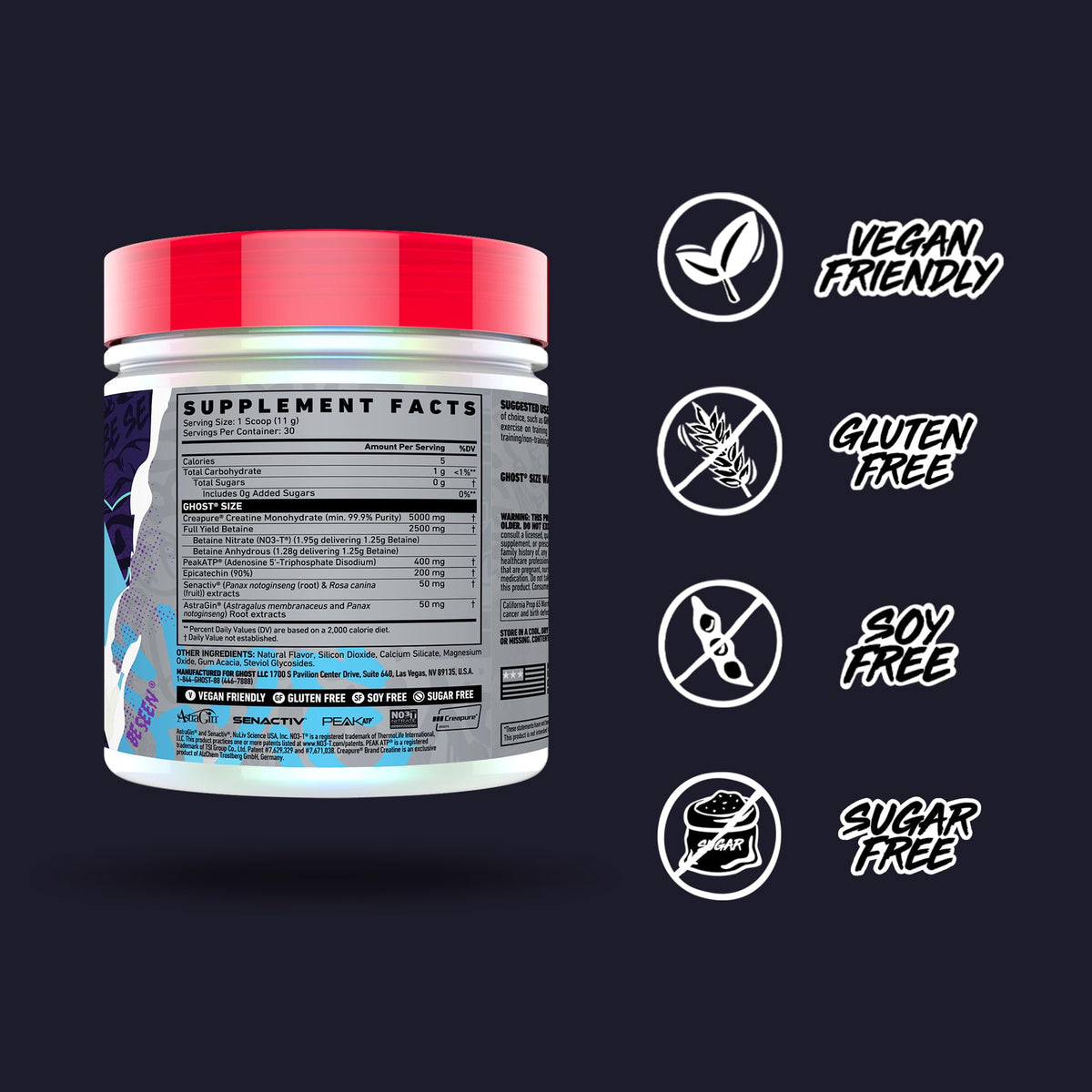 GHOST® SIZE V3 Muscle Builder | Creatine, Betaine & PeakATP®
