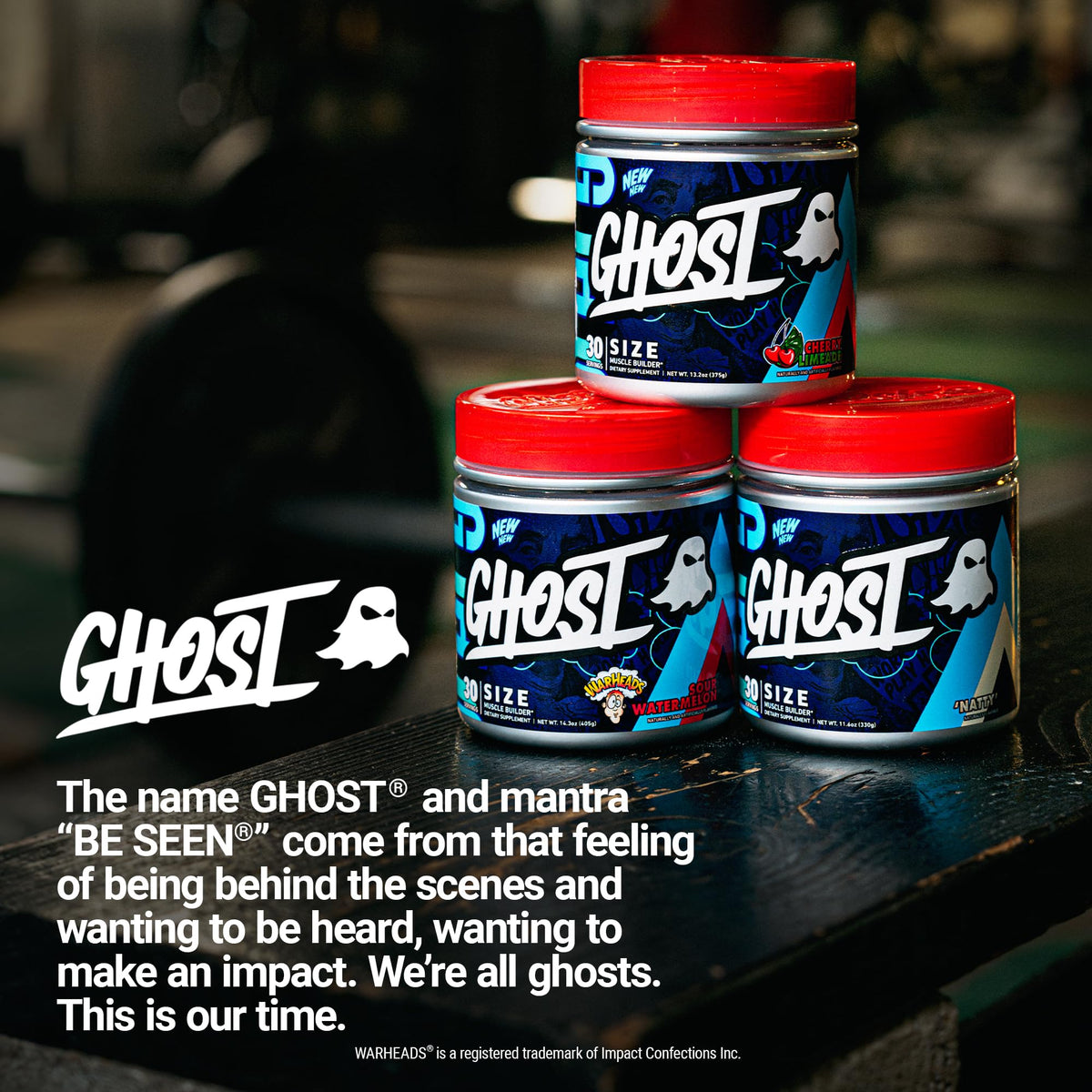 GHOST® SIZE V3 Muscle Builder | Creatine, Betaine & PeakATP®