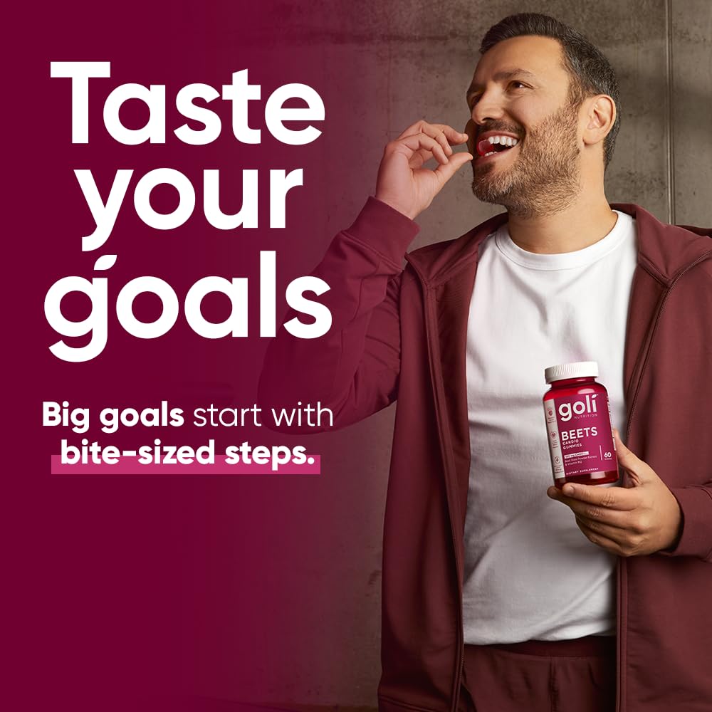 Goli® Beets Cardio Gummies | CoQ10, Beetroot & Vitamin B12 | 3 Pack