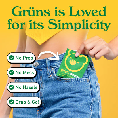 Grüns Adults Super Greens Gummies: Comprehensive Daily Nutrition in a Tasty Bite