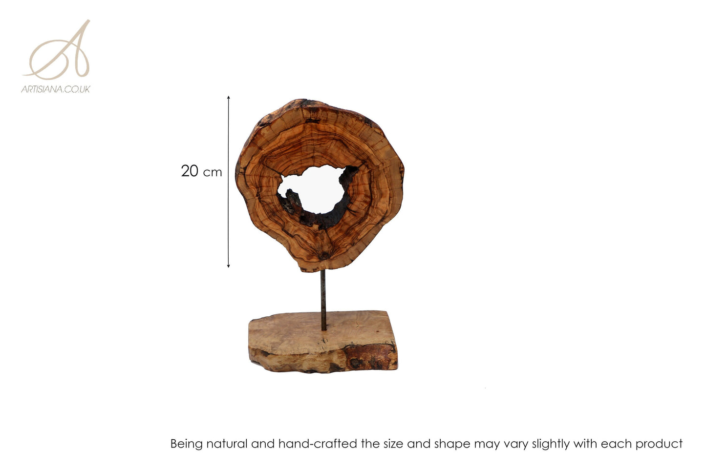 Handcrafted Olive Wood Sculpture | Natural Wooden Home Décor Ornament