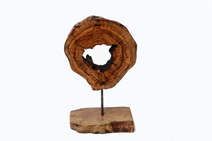 Handcrafted Olive Wood Sculpture | Natural Wooden Home Décor Ornament