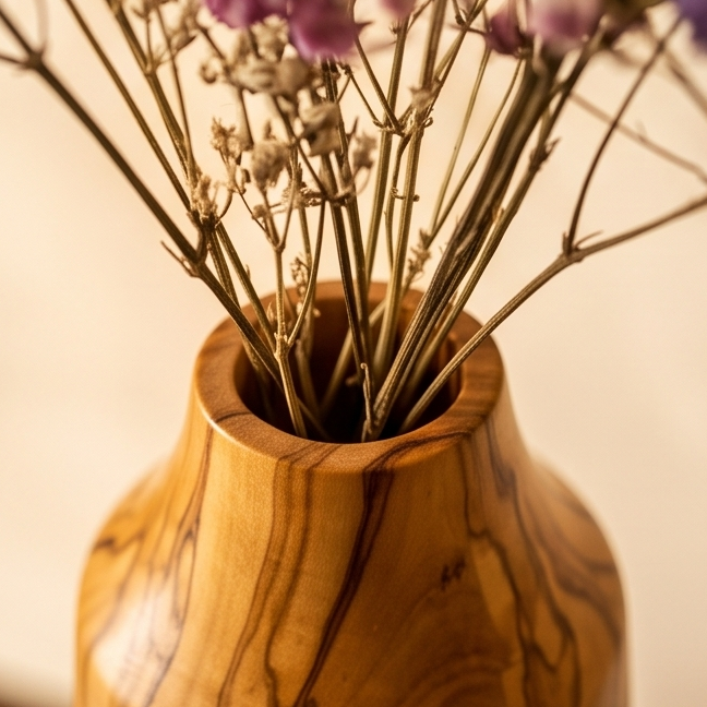 Rustic vase for dry flower