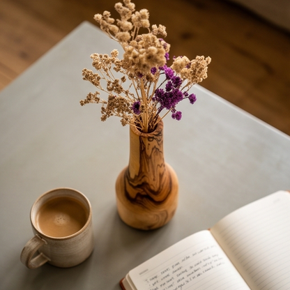 Rustic vase for dry flower