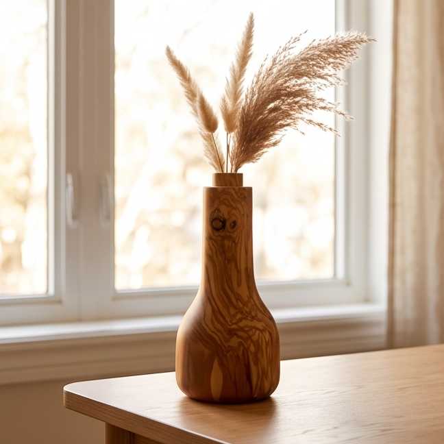 Rustic vase for dry flower