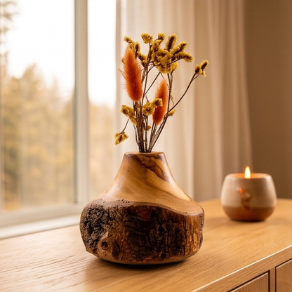Rustic vase for dry flower