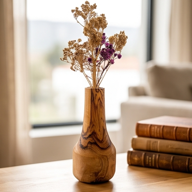 Rustic vase for dry flower