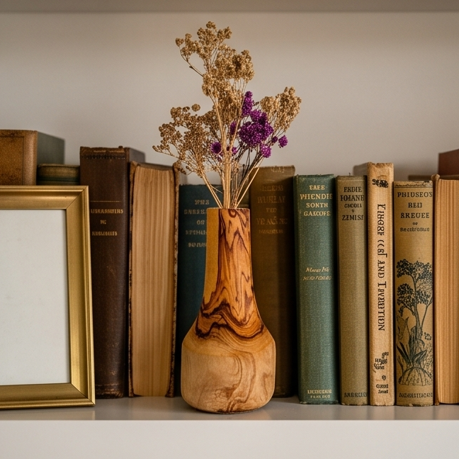 Rustic vase for dry flower