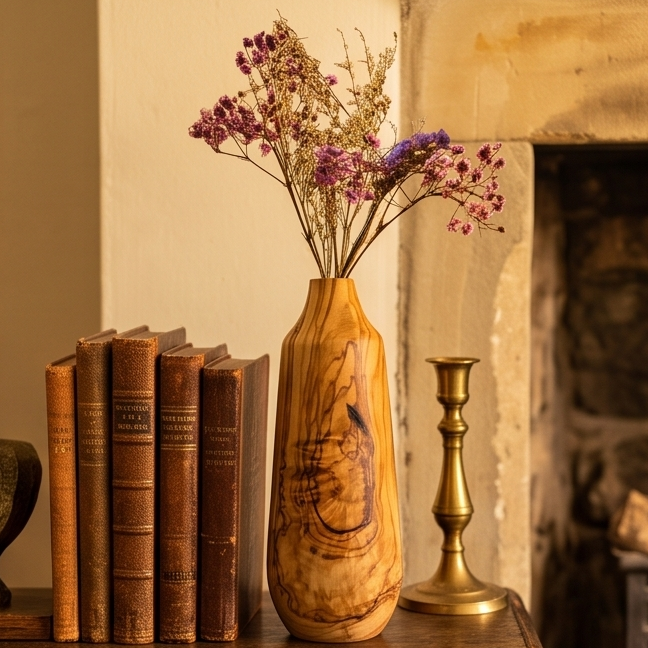 Rustic vase for dry flower