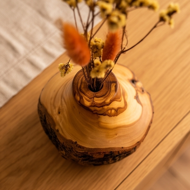 Rustic vase for dry flower