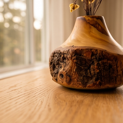 Rustic vase for dry flower