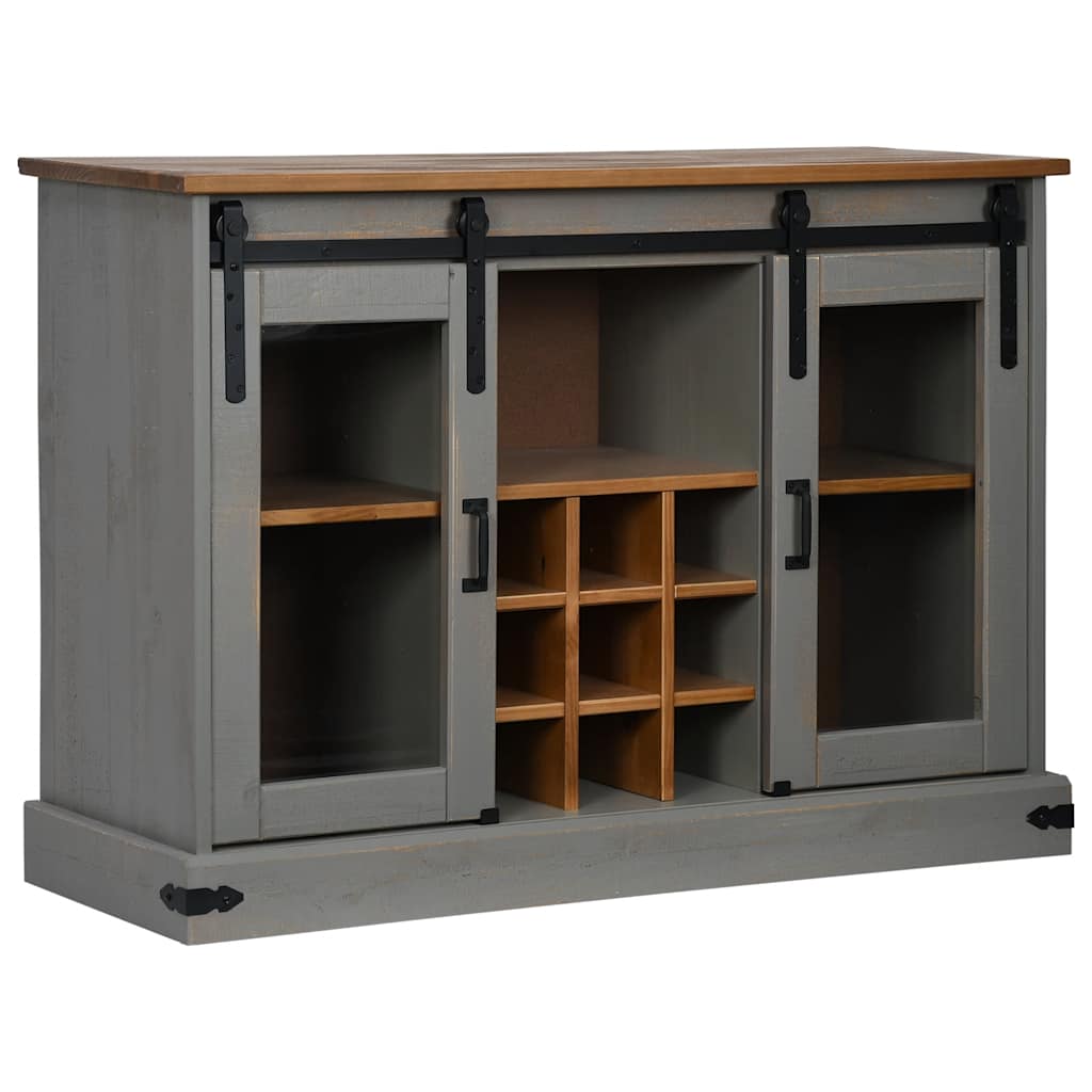Ambrin Pinewood Sideboard | Solid Wood Storage Cabinet