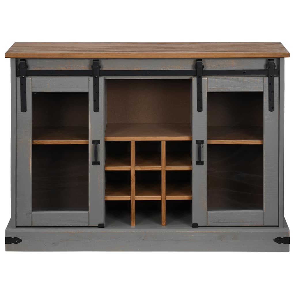Ambrin Pinewood Sideboard | Solid Wood Storage Cabinet