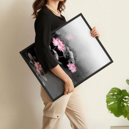 Set of 3 Asian-inspired Japandi interiors wall art prints with minimalist, calming designs on neutral backgrounds.