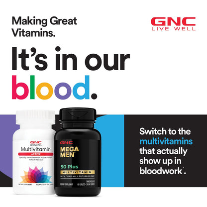 GNC Mega Men® Sport Multivitamin 180 Caplets | 90 Servings