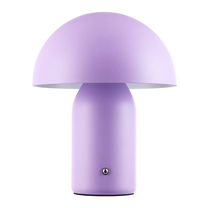 Hstrends modern rechargeable mushroom table lamp with touch dimmer, featuring a sleek design and soft ambient lighting.