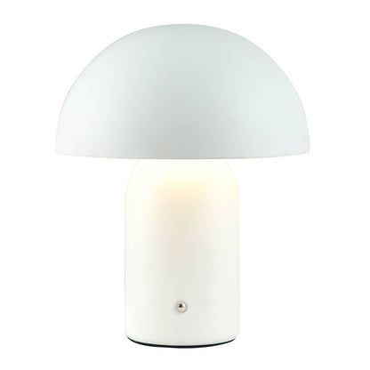 Hstrends modern rechargeable mushroom table lamp with touch dimmer, sleek design, and soft ambient lighting.