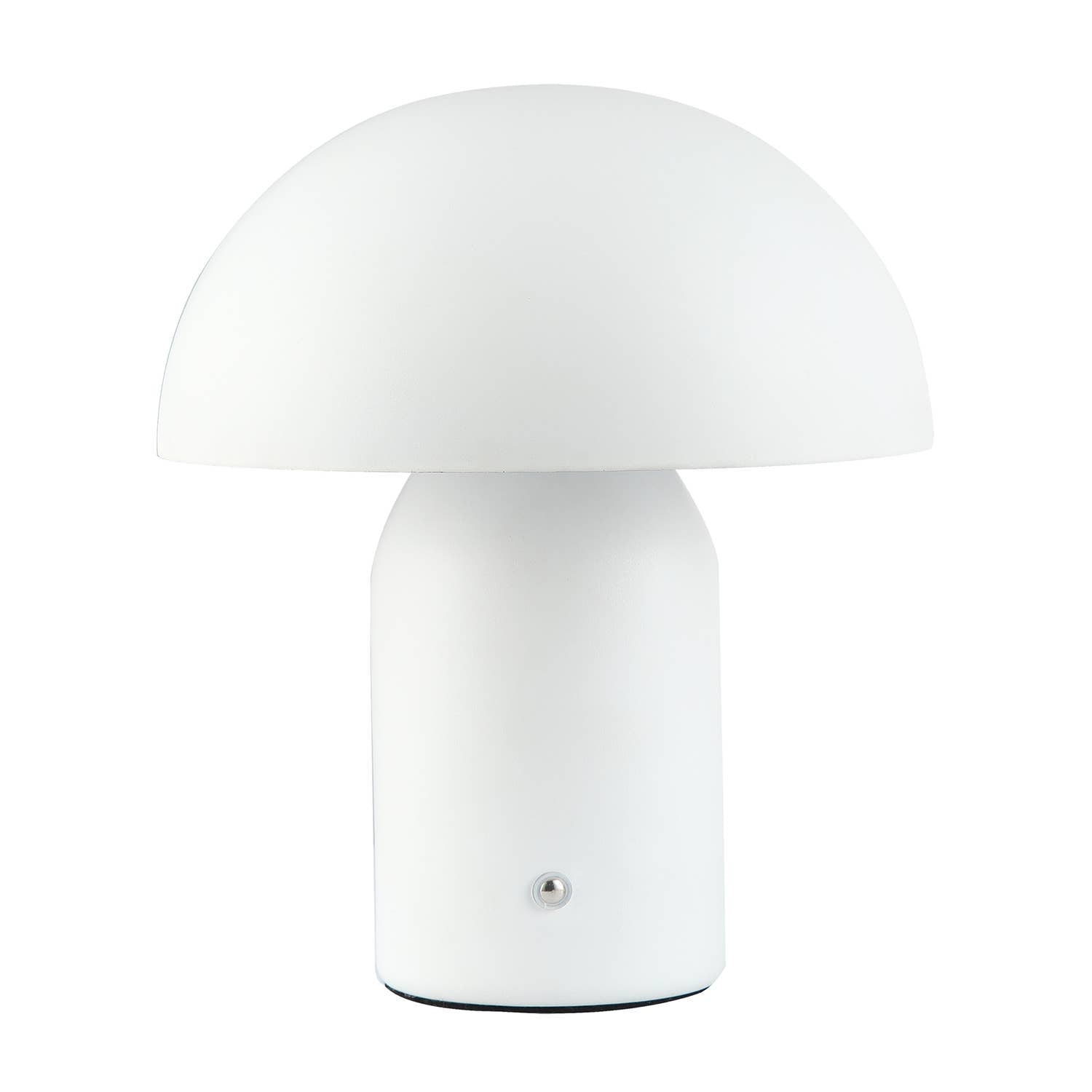 Hstrends modern rechargeable mushroom table lamp with touch dimmer, featuring a sleek design and soft ambient lighting.